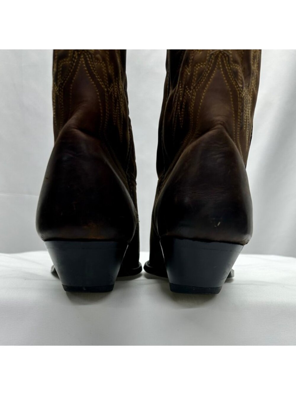 Cowboy Boots By ACME Women's 9 Brown Leather - Picture 16 of 16
